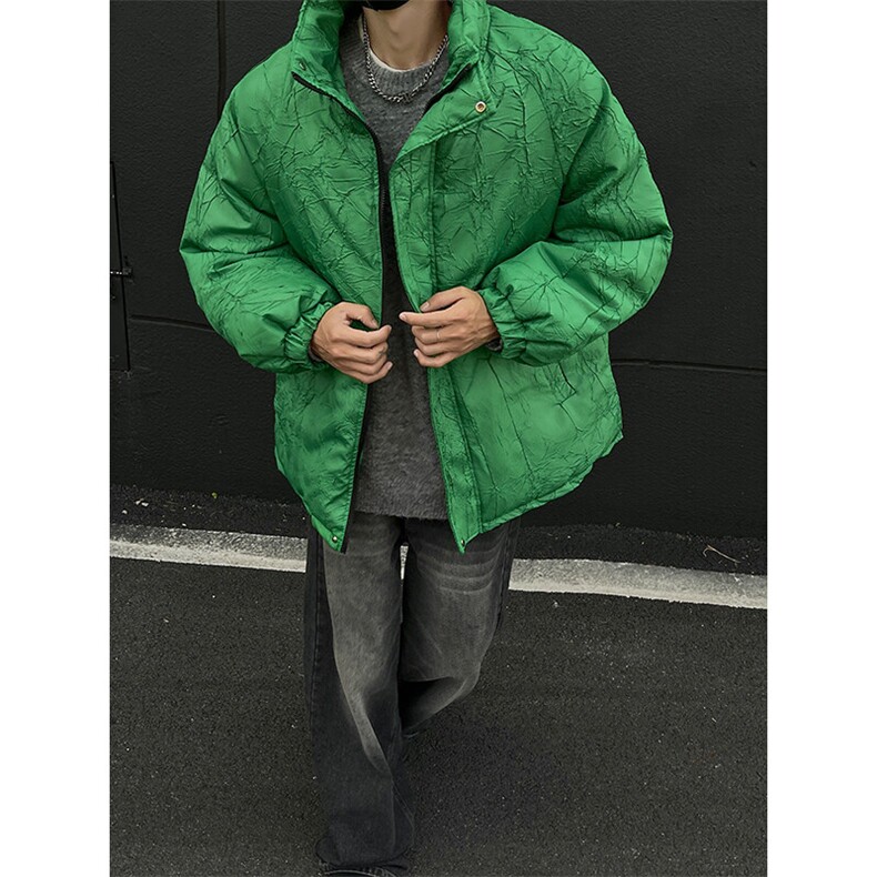 现货MY1108-特P85冬季棉衣小众美式宽松情侣棉衣男大码外套潮,男装棉衣,电商A059
