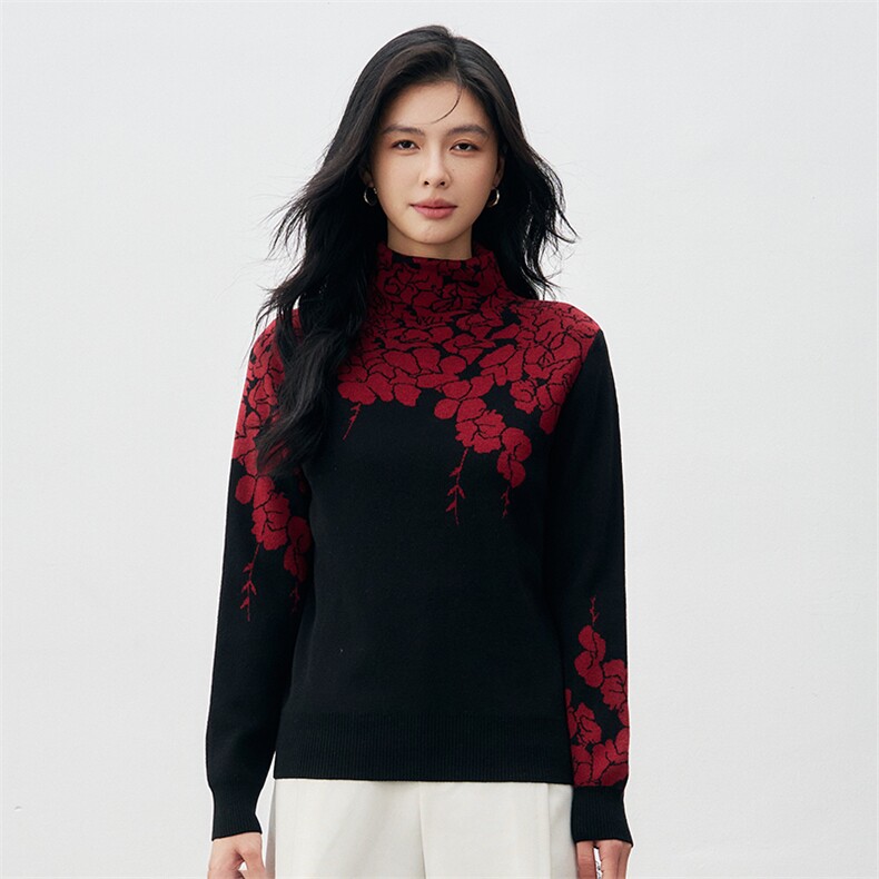春秋韩版针织衫女套头圆领时尚宽松百搭打底衫毛衣,针织衫/毛衣,米莲尼羊绒