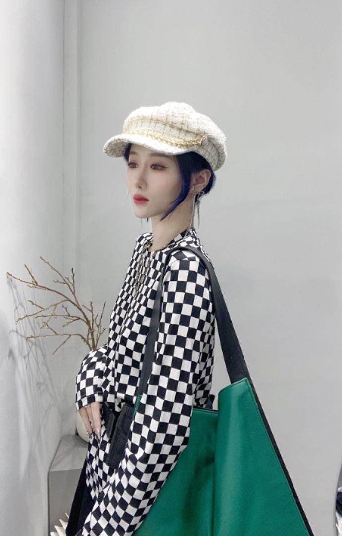 现货，棋盘格打底衫，其它，坚持到底