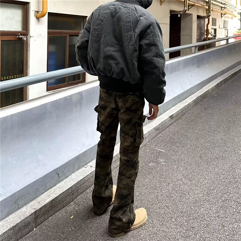 直筒迷彩男新款美式高街潮牌休闲长裤痞帅休闲裤513ACK2677P43,男装休闲裤,星座513A