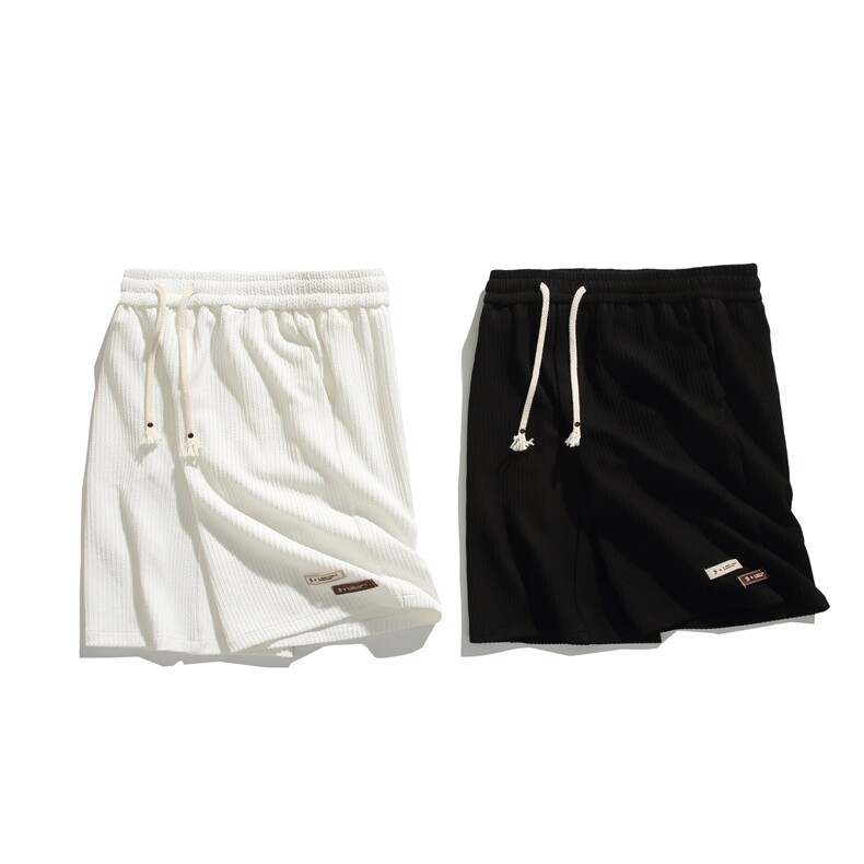 抖音品质夏季新款潮流提花休闲宽松短裤B315-K24108-特p30控58,男装牛仔裤,电商B315