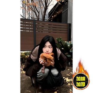 两面穿现货重磅短款座山雕棉衣男女双面穿毛毛绒棉服加厚外套图片