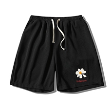 MK37059-P15冰丝短裤男士大码宽松休闲五分裤男运动中裤港风，男装休闲裤，电商A040