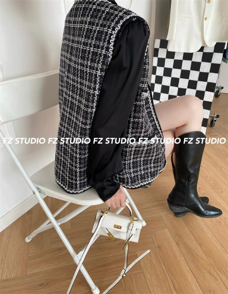 秋季新款，小香马甲套装，女装马甲，F/TU