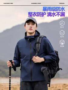 2024年秋季新款时尚气质三防拼色冲锋衣图片