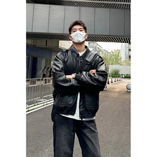 网图现货加厚加棉皮衣飞行员外套1209-1-JK19-P90主推可谈，男装皮衣，星座1209-1