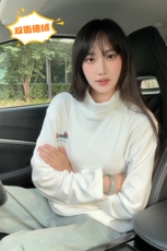 复古德绒腊肠狗刺绣打底衫男高领大码长袖T恤T24501-特P21控39，男装T恤，电商A001