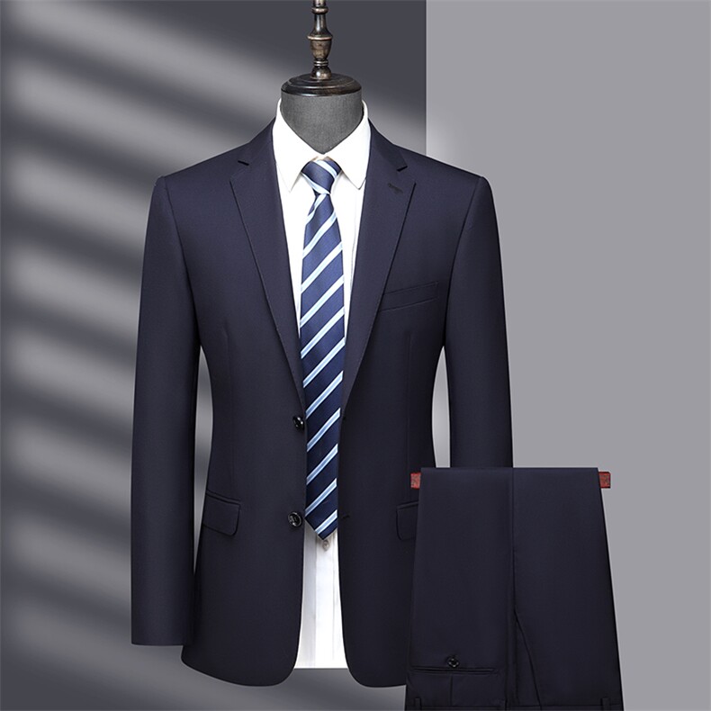 男士2023年秋季西服礼服西装修身商务休闲男装西装套装图片