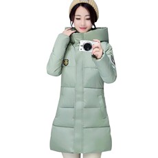 棉衣/棉服纯色连帽拉链加厚中长款长袖修身2020年秋季，女装棉衣/棉服，奕阳依阁
