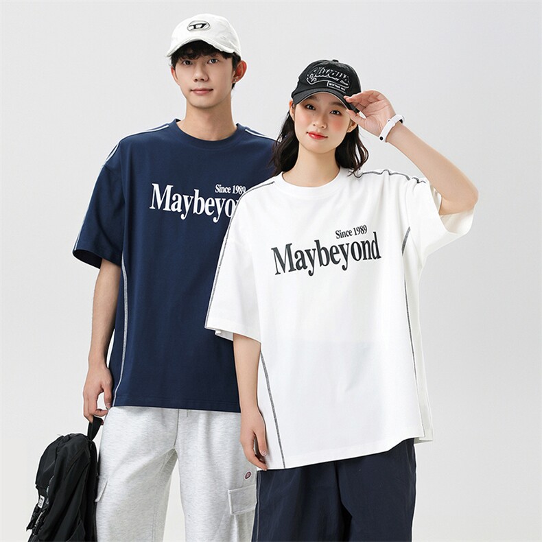 DX215P45港风情侣短袖冰感速干百搭休闲潮流宽松T恤男，男装T恤，星座1204