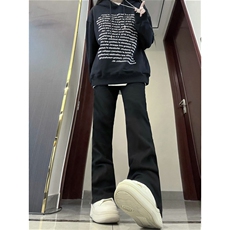 B221美式ins高街暗黑小众修身弹力休闲牛仔裤LK23010-P60控78，男装牛仔裤，电商B221