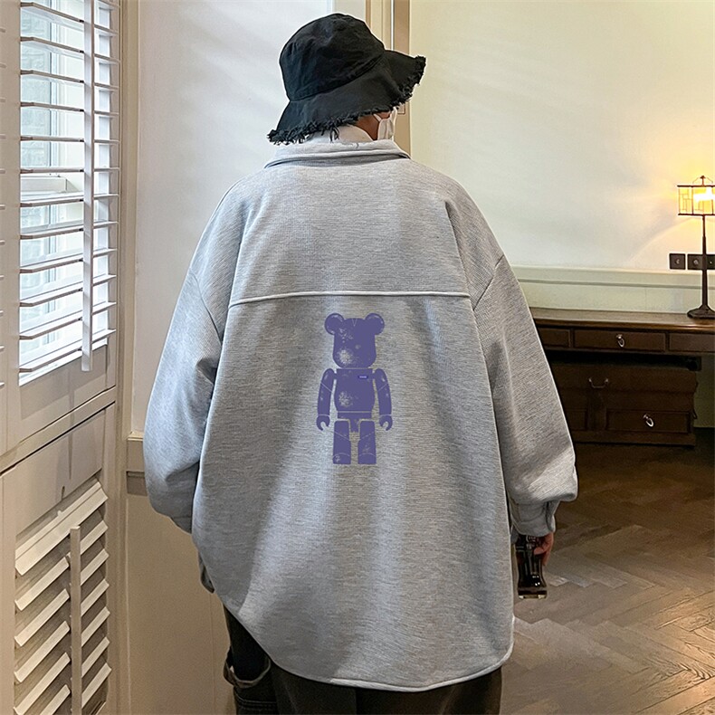 控58加厚加绒衬衫男大码长袖衬衣男外套HC79242-P38加绒款-P48,男装衬衫,电商A040