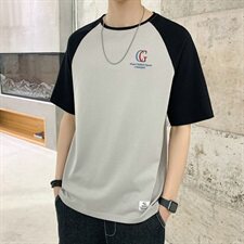 男士纯棉短袖T恤夏季韩版潮流半袖体恤新款潮牌DS732TP25，男装T恤，电商A102