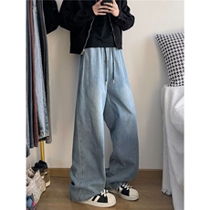 星空纹牛仔裤男设计感痞帅裤子高街vibe直筒牛仔裤NK898-P52，男装牛仔裤，星座1001-1