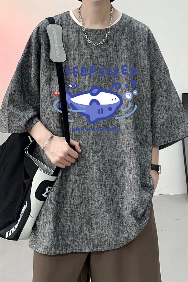 风复古亚麻短袖男棉麻t恤男半袖ZT71453-P35,男装T恤,电商A040