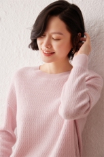 2025春秋新款羊绒衫女100纯山羊绒圆领长袖纯色上衣休闲百搭毛衣，女装羊绒衫，雪真羊绒高端店