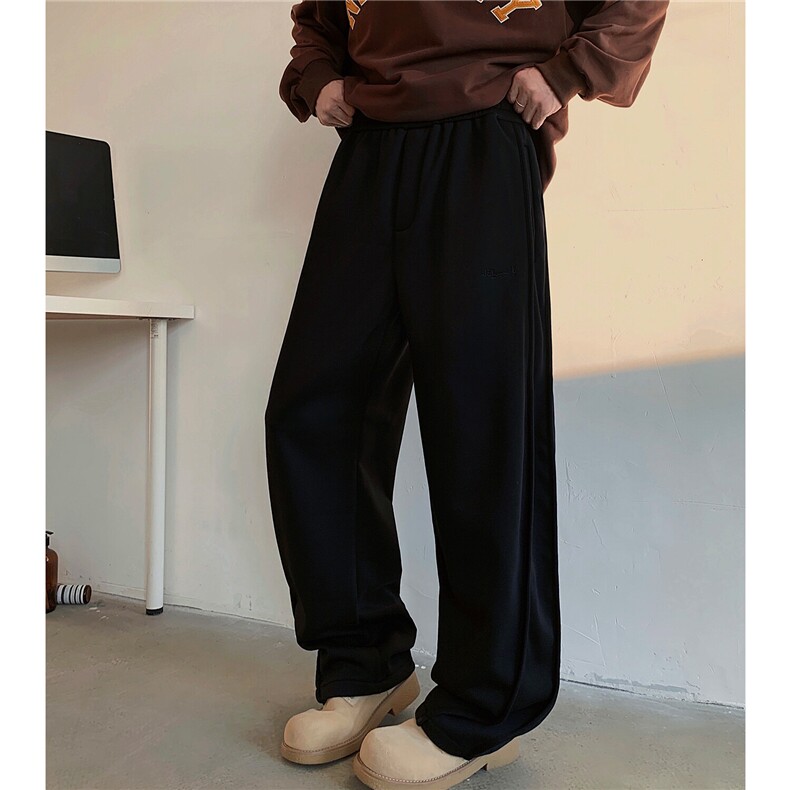 重磅加绒加厚阔腿弯刀裤立体曲折线男士香蕉裤直筒休闲裤D397P68,男装休闲裤,电商A335-1（原A458）
