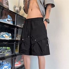 短裤男夏季薄款宽松休闲裤潮牌美式机能工装五分裤DA1107-P36，男装牛仔裤，星座208-5