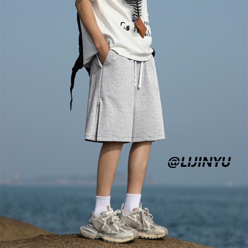 重磅运动休闲短裤夏季新款美式拉链设计五分裤XD1760-特批-29控48,男装牛仔裤,星座718