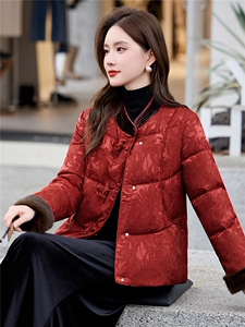 时尚立领棉服女2025冬季新款新中式宽松洋气短款棉服外套图片