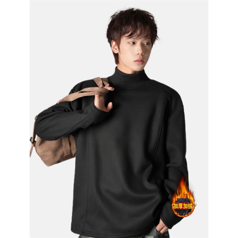 TXDD018-P45加绒加厚冬季长袖T恤男打底衫，男装T恤，星座712A-1