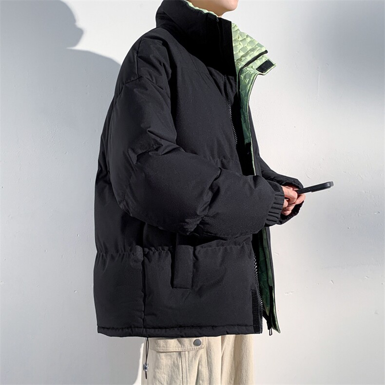 抖音得物品质深度库存三防面料假两件格子棉衣外套棉服66635特P85,男装棉衣,电商A486
