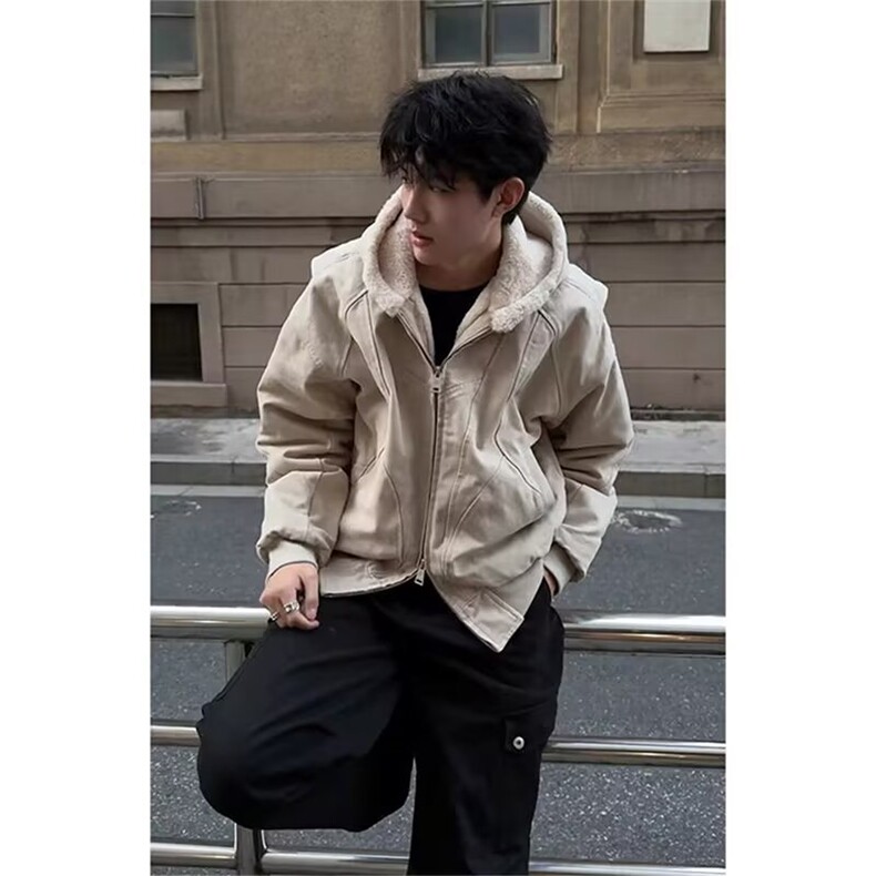 现货加厚加绒短款座山雕棉服男M61/P110,男装棉衣,星座205-3