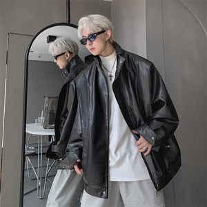 现货  2025秋季新款皮衣外套男宽松PU皮夹克JK719-P85图片