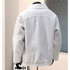 港风模特大码M-5XL夹克男情侣百搭男:100%聚酯纤维JK8742P75控108，男装夹克，星座227-7