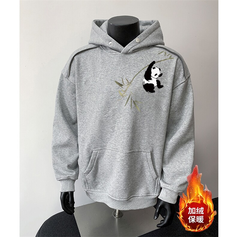 360克重磅图拉链华棉连帽卫衣【有货】C403A-WY25314LLJR-P85,男装卫衣,电商C403A