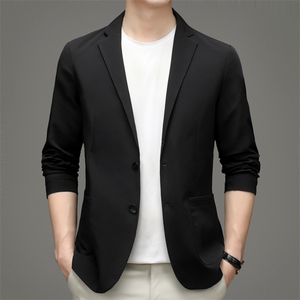 D8218男式2021初秋新款西装男西服外套修身商务休闲男P210图片