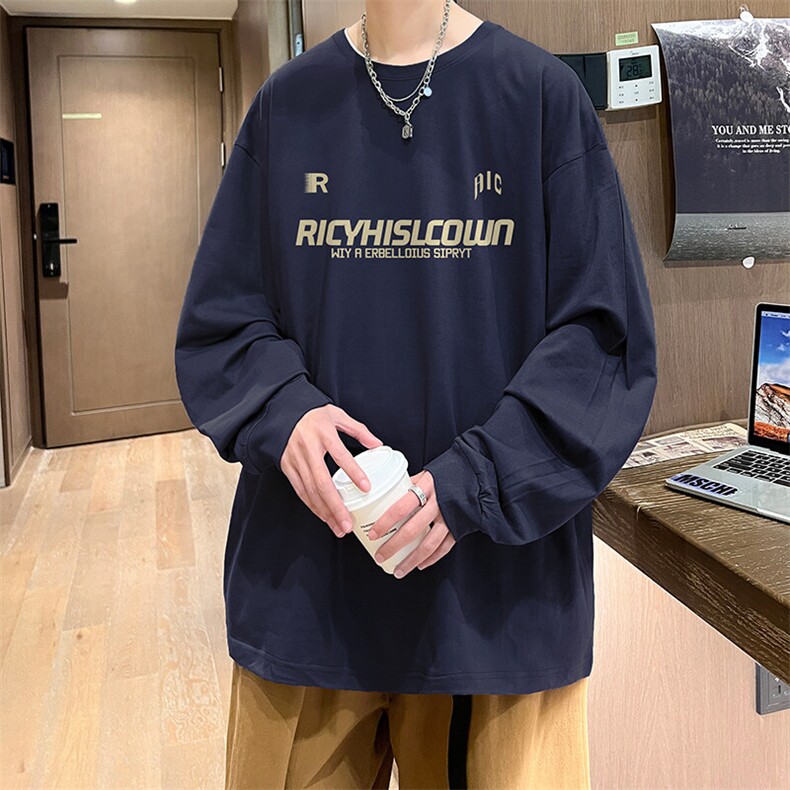 抖音得物供货量大从优可提供视频美式长袖T恤CT760特P25,男装T恤,电商A486-1