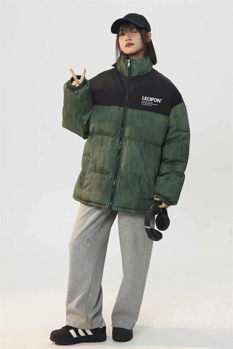2025拼接棉衣棉服女面包服中性风迷彩印花棉袄宽松外套1613C-P70,女装棉衣/棉服,星座207