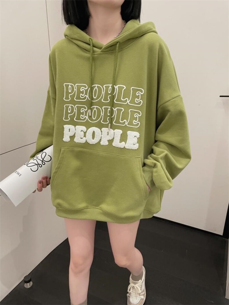 加绒卫衣，女装卫衣/绒衫，SUGAN