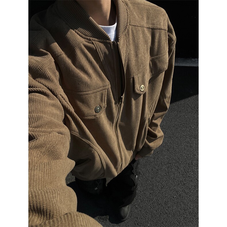 灯芯绒结构棒球夹克CP104-特p85,男装夹克,电商B371
