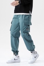 7XL-M加肥加大码休闲工装裤男2023秋季新款宽松大口袋显瘦束脚裤，男装休闲裤，钱塘717(原712)
