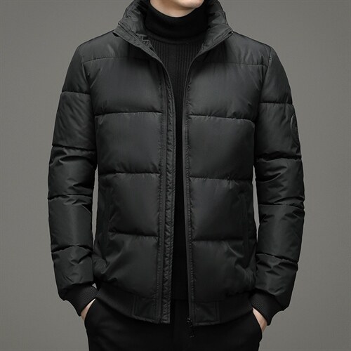 冬季潮流男新款保暖纯色连帽外套棉衣休闲棉服面包服ZG2822-P95图片