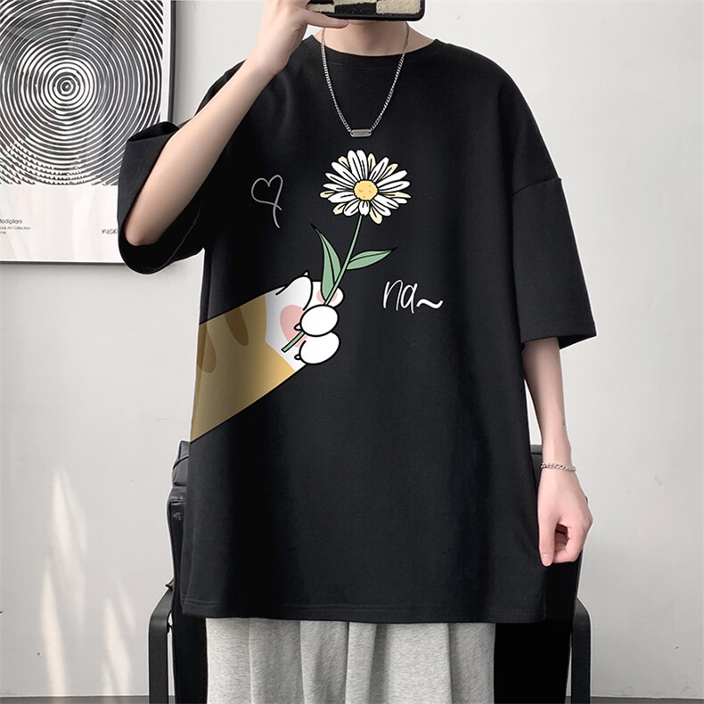 纯棉短袖t恤男大码半袖打底衫宽松体恤衫 DX17265-P20 大皂风图片