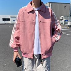 翻领晕染水洗皮衣夹克高级感工装外套JK06625-P80，男装皮衣，星座308B-2