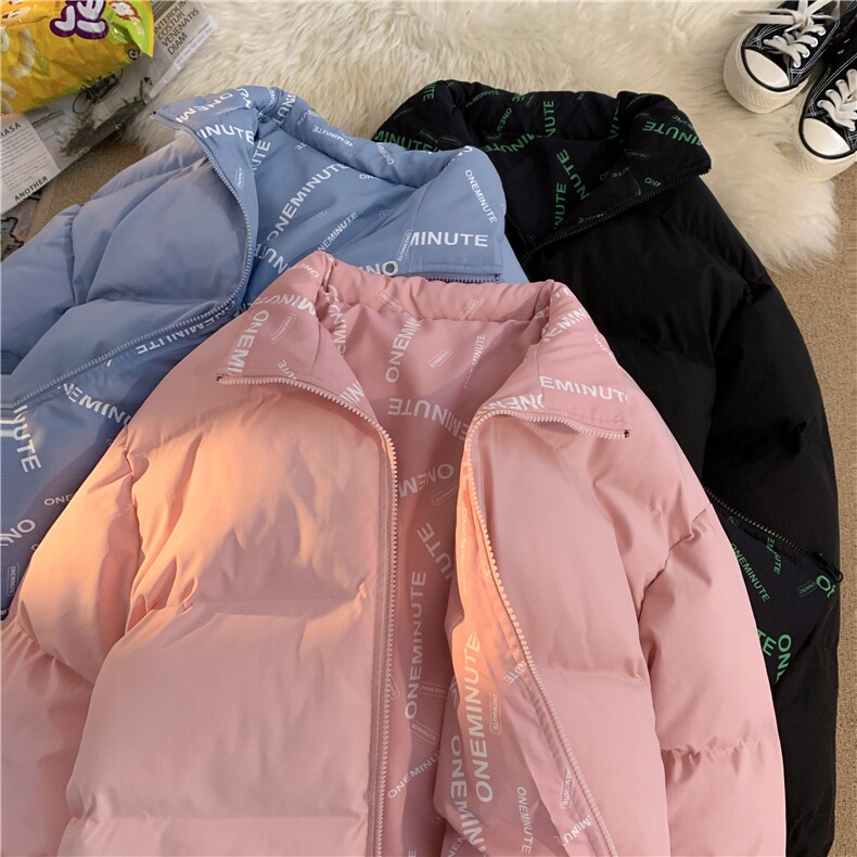 黑色立领羽绒棉服男秋冬季新款加绒加厚棉衣冬装男生棉袄外套ZM04,男装棉衣,星座310B-1