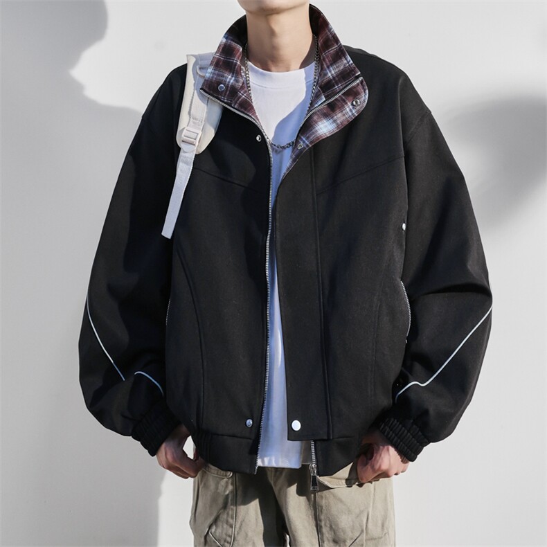 JK8871-P75L-9XL2025秋冬新款翻领夹克外套控128,男装夹克,星座109