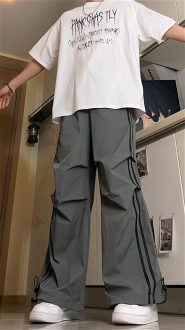百搭速干冲锋裤降落伞兵裤休闲裤男高街长裤子G6630/P45控68,男装休闲裤,电商D202