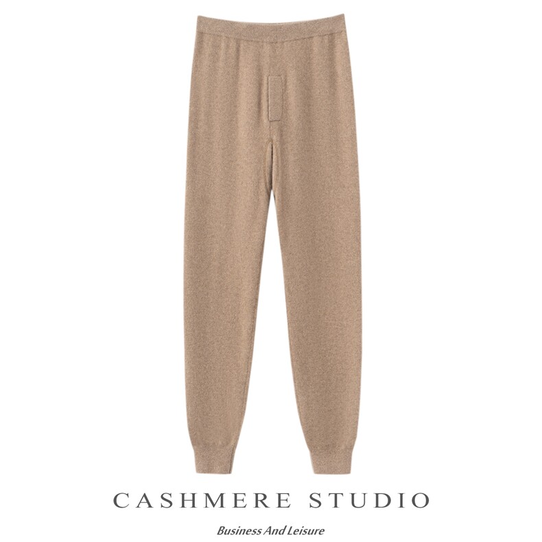 2025百搭时尚简约中厚弹力裤羊绒，男装休闲裤，绒誉暖羊绒