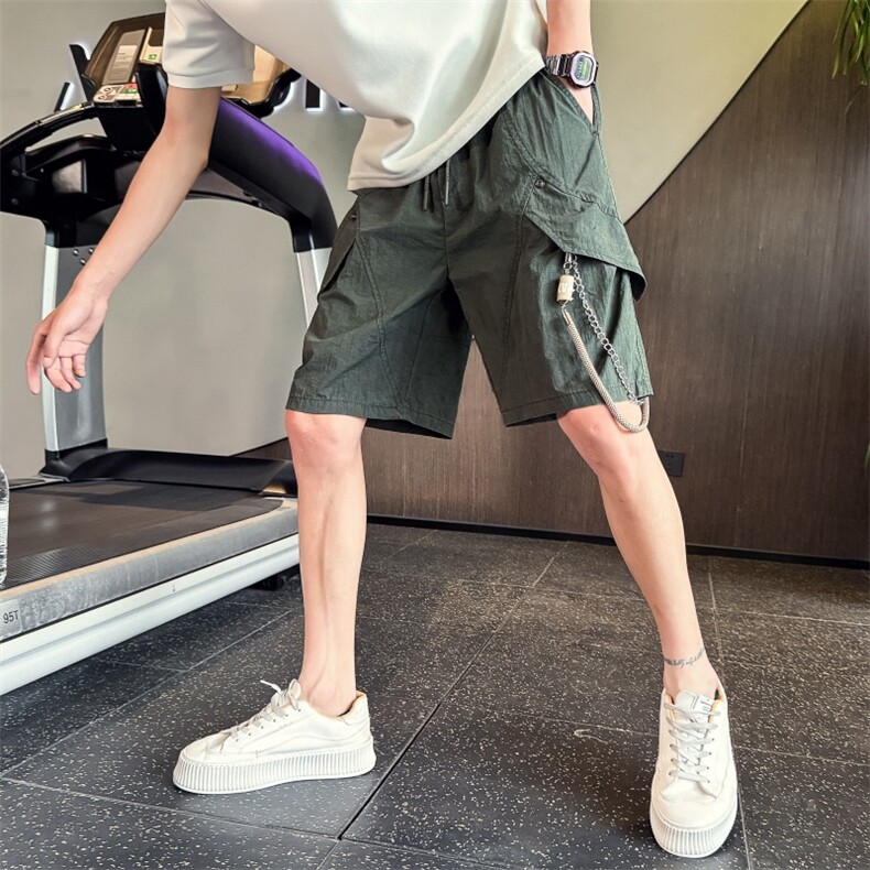 DK1007p5878小伙风店主风五分裤子休闲速干裤夏季超薄款，男装牛仔裤，电商B340