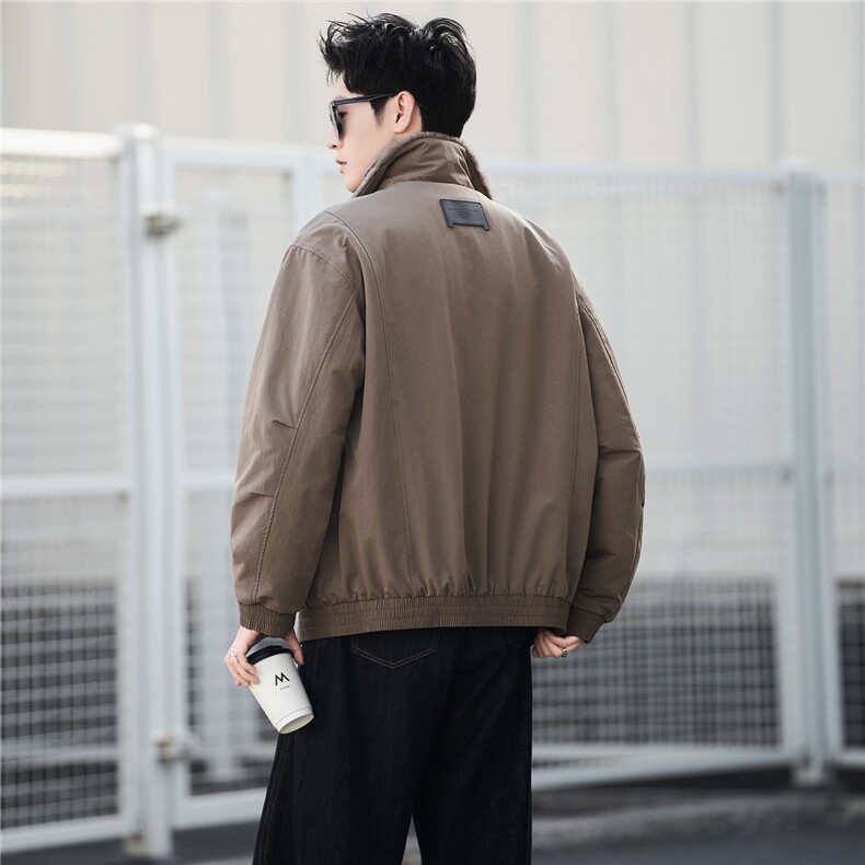 M-3XLB3539899P178卡2025新款男士冬季双面可穿座山雕棉服男,男装棉衣,电商B353