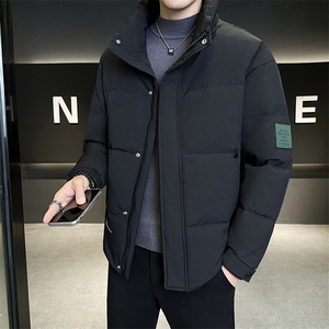 新款男士小立领羽绒服夹克加厚防寒309B-3-81066-P190图片