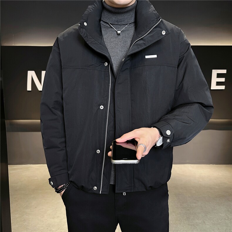 标50绒轻薄羽绒服男冬季2025新款加厚立领外套A313-58070-P185,男装羽绒服,电商A313