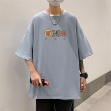 短袖男夏宽松纯棉T恤男百搭港风韩版情侣中性日系潮DT0253P20，男装T恤，星座1016-1（原电商B408-1）
