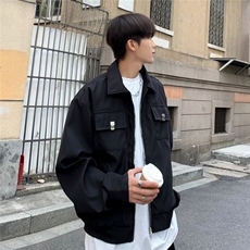F556P58秋冬男装夹克休闲男生外套棕色潮牌，男装夹克，星座512-6