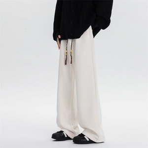 8XL-M加绒雪尼尔裤子秋冬麦穗纹卫裤潮牌直筒休闲长裤KZ1938/P58,长春车展穿搭小个子图片